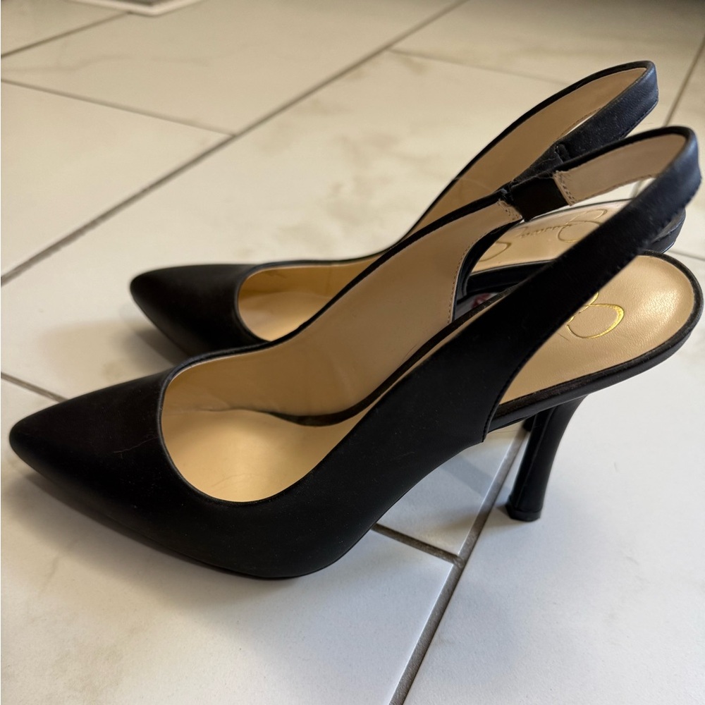 Black Slingback Heels